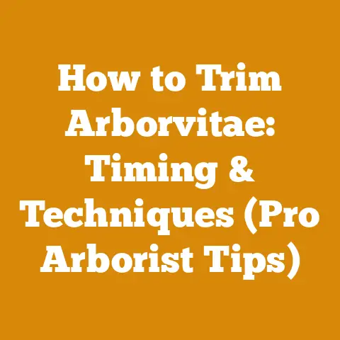 How to Trim Arborvitae: Timing & Techniques (Pro Arborist Tips)