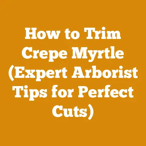 How to Trim Crepe Myrtle (Expert Arborist Tips for Perfect Cuts)