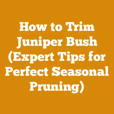 How to Trim Juniper Bush (Expert Tips for Perfect Seasonal Pruning)
