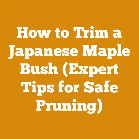 How to Trim a Japanese Maple Bush (Expert Tips for Safe Pruning)