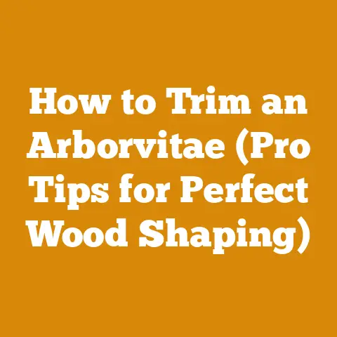 How to Trim an Arborvitae (Pro Tips for Perfect Wood Shaping)