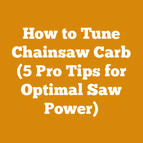 How to Tune Chainsaw Carb (5 Pro Tips for Optimal Saw Power)