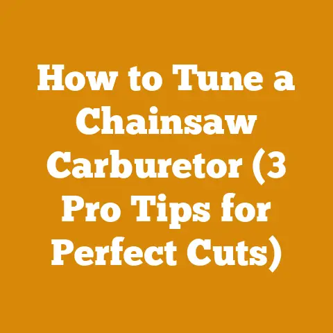 How to Tune a Chainsaw Carburetor (3 Pro Tips for Perfect Cuts)