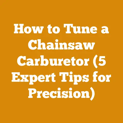 How to Tune a Chainsaw Carburetor (5 Expert Tips for Precision)