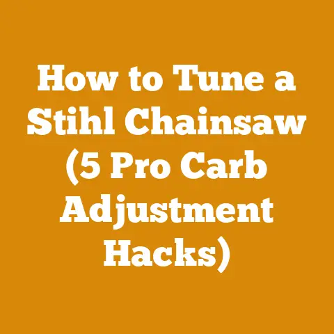 How to Tune a Stihl Chainsaw (5 Pro Carb Adjustment Hacks)