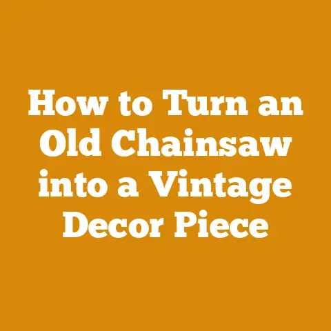 How to Turn an Old Chainsaw into a Vintage Decor Piece