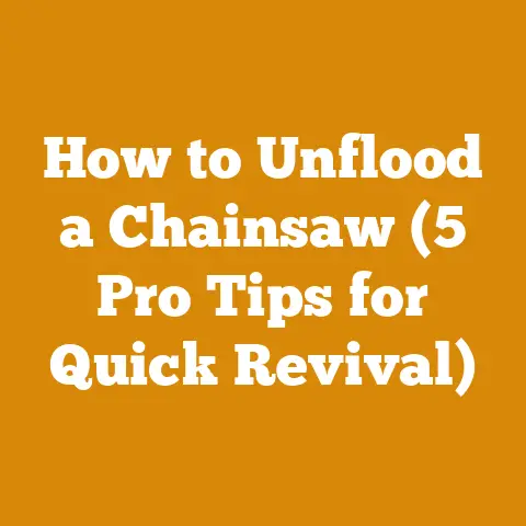 How to Unflood a Chainsaw (5 Pro Tips for Quick Revival)