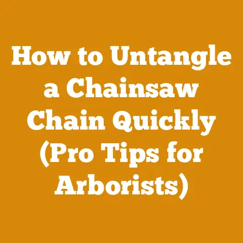 How to Untangle a Chainsaw Chain Quickly (Pro Tips for Arborists)