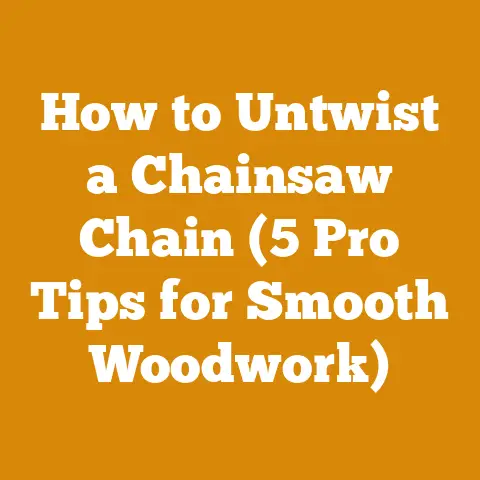 How to Untwist a Chainsaw Chain (5 Pro Tips for Smooth Woodwork)
