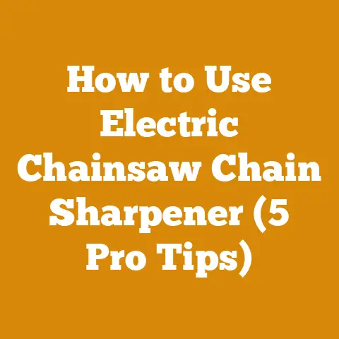 How to Use Electric Chainsaw Chain Sharpener (5 Pro Tips)