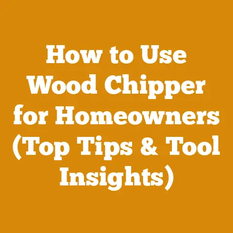 How to Use Wood Chipper for Homeowners (Top Tips & Tool Insights)