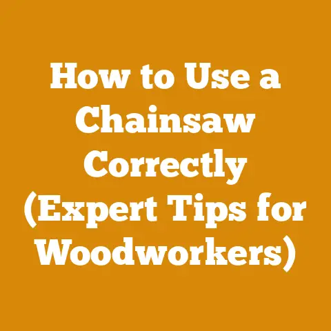How to Use a Chainsaw Correctly (Expert Tips for Woodworkers)