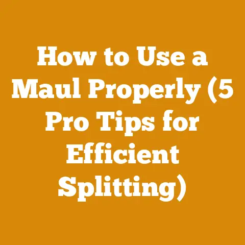 How to Use a Maul Properly (5 Pro Tips for Efficient Splitting)