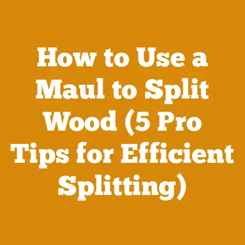 How to Use a Maul to Split Wood (5 Pro Tips for Efficient Splitting)