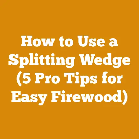 How to Use a Splitting Wedge (5 Pro Tips for Easy Firewood)