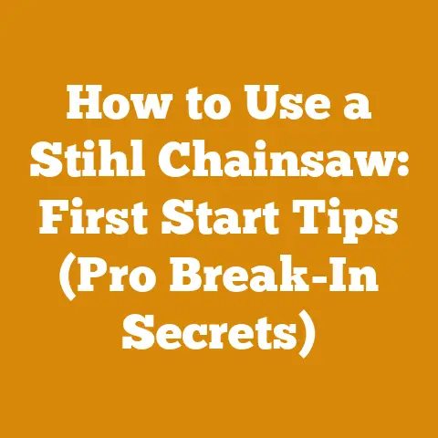 How to Use a Stihl Chainsaw: First Start Tips (Pro Break-In Secrets)