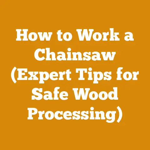 How to Work a Chainsaw (Expert Tips for Safe Wood Processing)