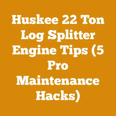 Huskee 22 Ton Log Splitter Engine Tips (5 Pro Maintenance Hacks)