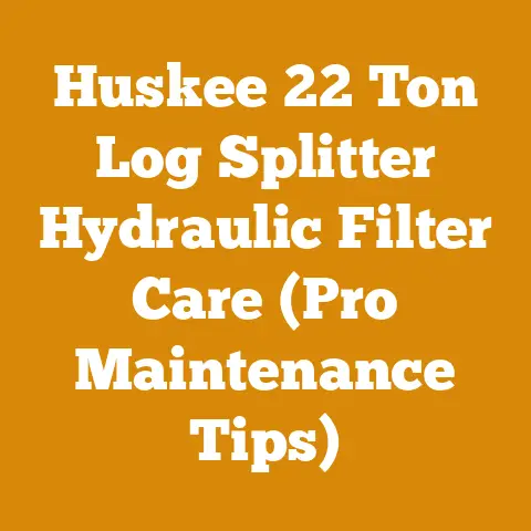 Huskee 22 Ton Log Splitter Hydraulic Filter Care (Pro Maintenance Tips)