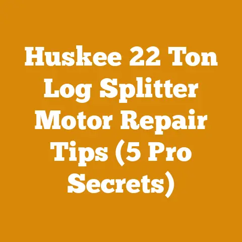 Huskee 22 Ton Log Splitter Motor Repair Tips (5 Pro Secrets)
