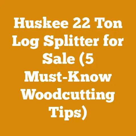 Huskee 22 Ton Log Splitter for Sale (5 Must-Know Woodcutting Tips)