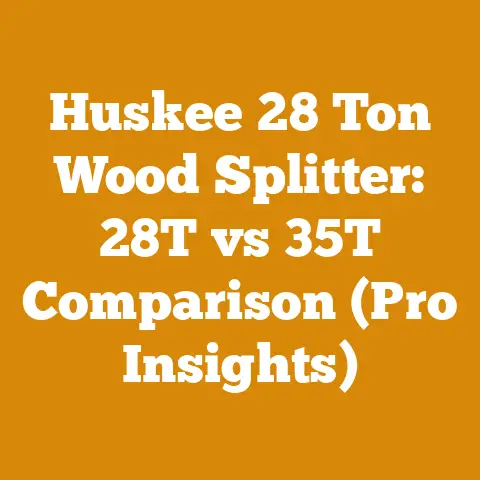 Huskee 28 Ton Wood Splitter: 28T vs 35T Comparison (Pro Insights)