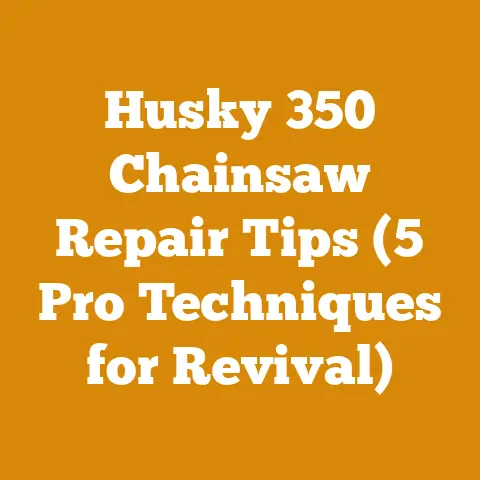Husky 350 Chainsaw Repair Tips (5 Pro Techniques for Revival)