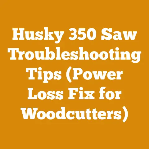 Husky 350 Saw Troubleshooting Tips (Power Loss Fix for Woodcutters)