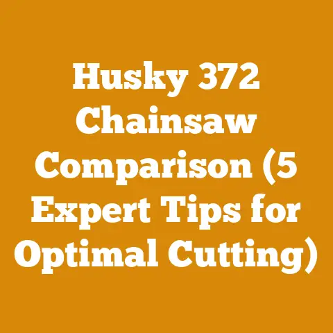 Husky 372 Chainsaw Comparison (5 Expert Tips for Optimal Cutting)