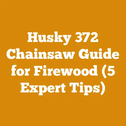 Husky 372 Chainsaw Guide for Firewood (5 Expert Tips)