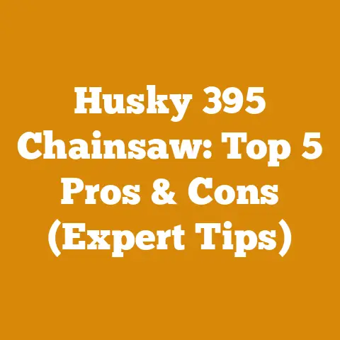 Husky 395 Chainsaw: Top 5 Pros & Cons (Expert Tips)