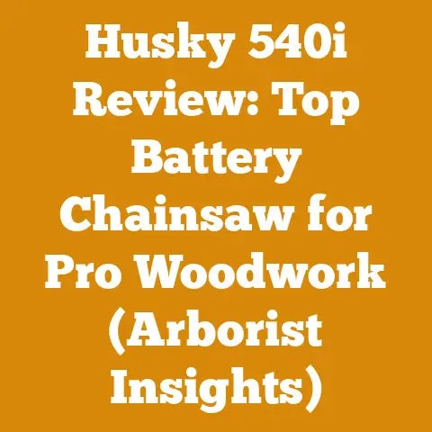 Husky 540i Review: Top Battery Chainsaw for Pro Woodwork (Arborist Insights)
