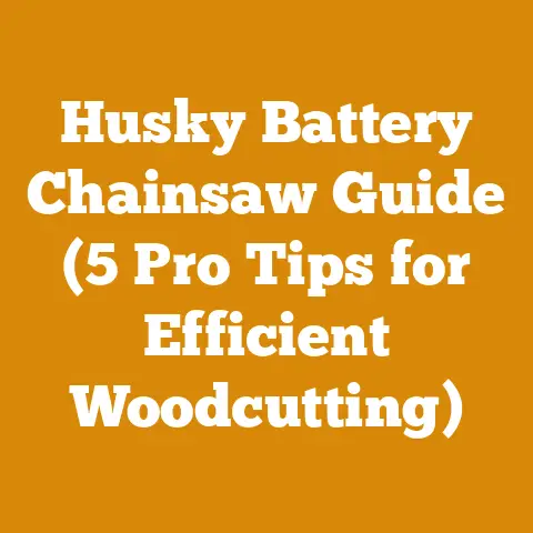 Husky Battery Chainsaw Guide (5 Pro Tips for Efficient Woodcutting)