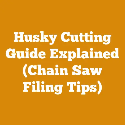 Husky Cutting Guide Explained (Chain Saw Filing Tips)