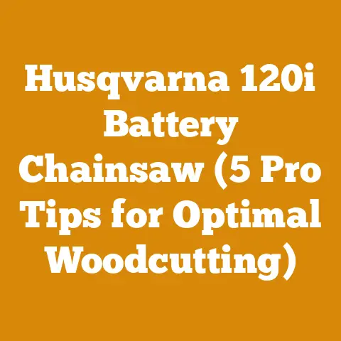 Husqvarna 120i Battery Chainsaw (5 Pro Tips for Optimal Woodcutting)