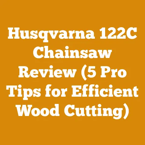 Husqvarna 122C Chainsaw Review (5 Pro Tips for Efficient Wood Cutting)