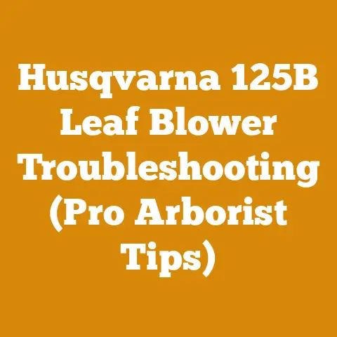 Husqvarna 125B Leaf Blower Troubleshooting (Pro Arborist Tips)