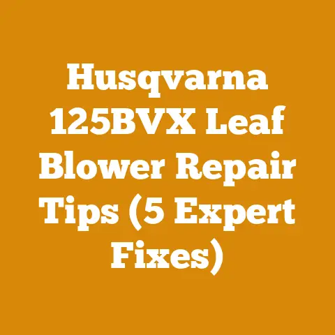 Husqvarna 125BVX Leaf Blower Repair Tips (5 Expert Fixes)