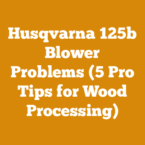 Husqvarna 125b Blower Problems (5 Pro Tips for Wood Processing)