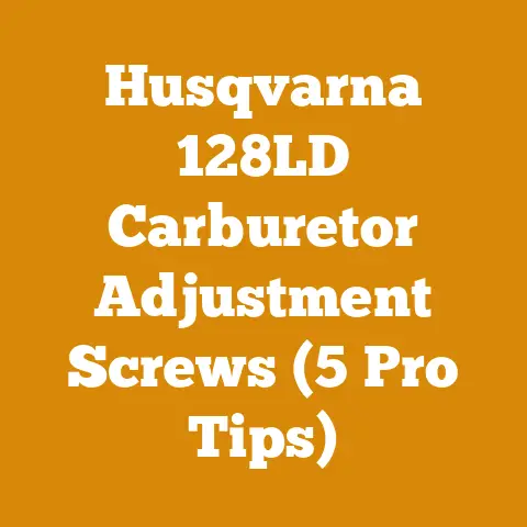 Husqvarna 128LD Carburetor Adjustment Screws (5 Pro Tips)