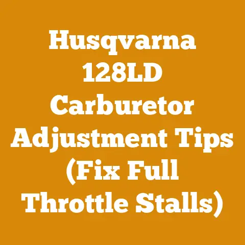 Husqvarna 128LD Carburetor Adjustment Tips (Fix Full Throttle Stalls)