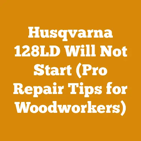 Husqvarna 128LD Will Not Start (Pro Repair Tips for Woodworkers)