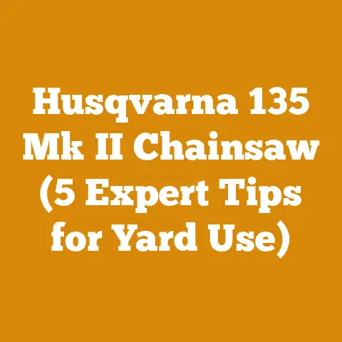 Husqvarna 135 Mk II Chainsaw (5 Expert Tips for Yard Use)