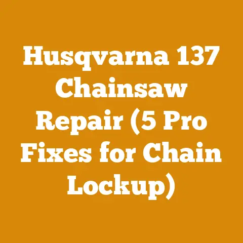 Husqvarna 137 Chainsaw Repair (5 Pro Fixes for Chain Lockup)