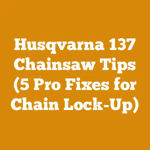 Husqvarna 137 Chainsaw Tips (5 Pro Fixes for Chain Lock-Up)