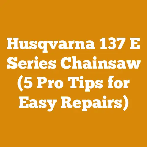 Husqvarna 137 E Series Chainsaw (5 Pro Tips for Easy Repairs)
