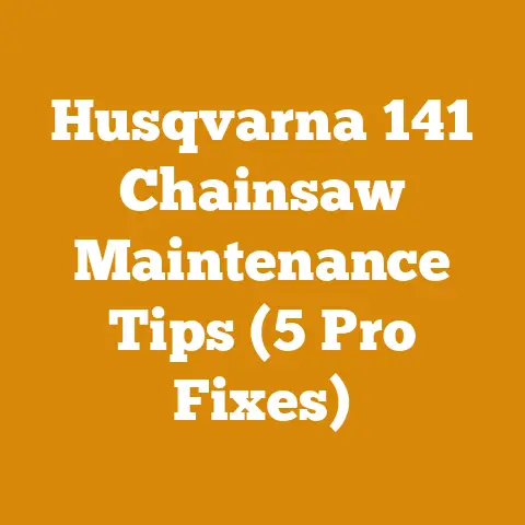 Husqvarna 141 Chainsaw Maintenance Tips (5 Pro Fixes)