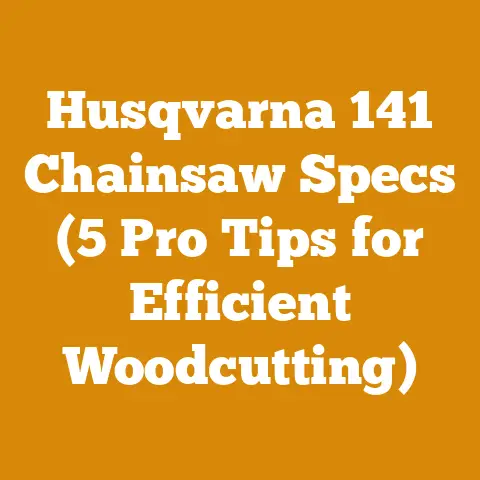 Husqvarna 141 Chainsaw Specs (5 Pro Tips for Efficient Woodcutting)