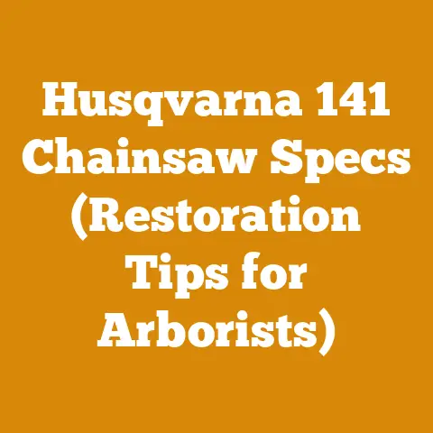 Husqvarna 141 Chainsaw Specs (Restoration Tips for Arborists)