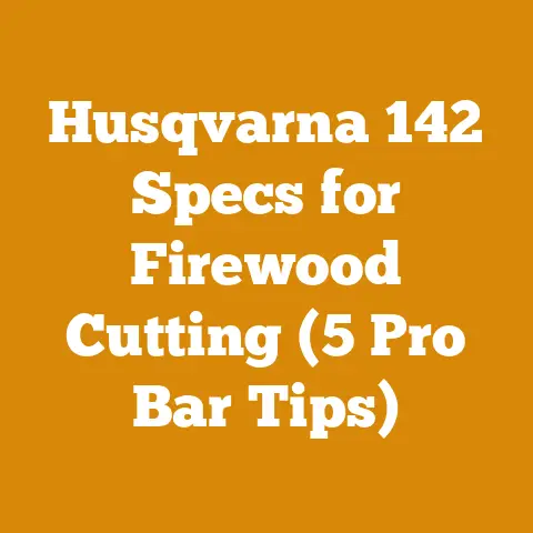 Husqvarna 142 Specs for Firewood Cutting (5 Pro Bar Tips)